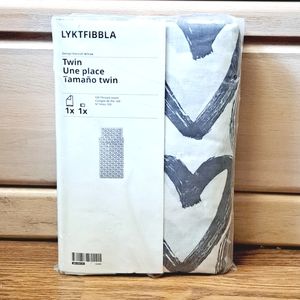 New Ikea LYKTFIBBLA Duvet Comforter Cover/Pillowcase TWIN  Heart Design Bedding